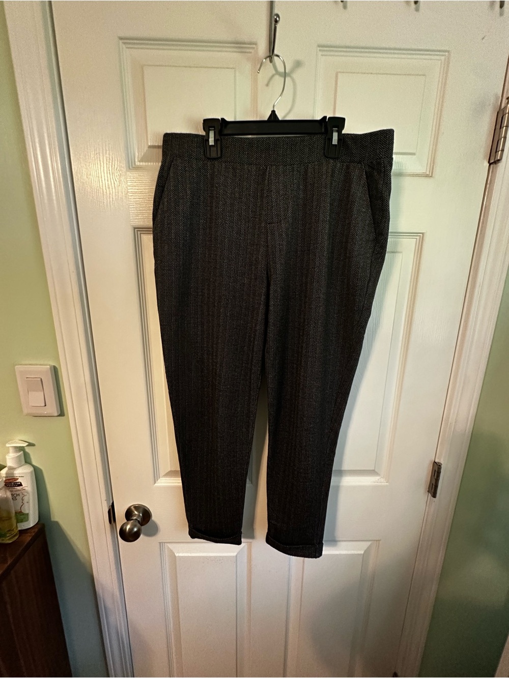 Old Navy Dark Gray Herringbone Pants